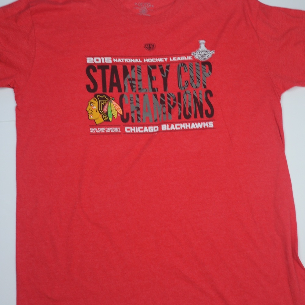 Chicago Blackhawks Stanley Cup Champions T Shirt 2016 - XL